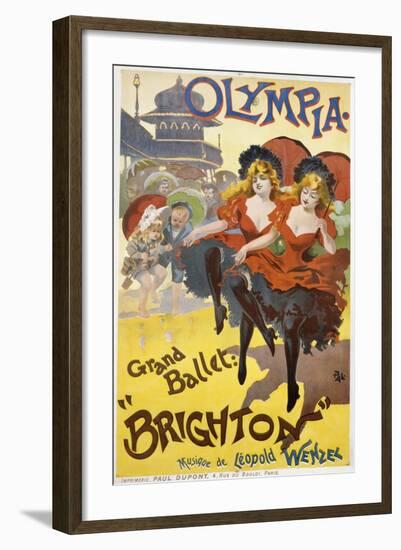 Olympia - Grand Ballet: "Brighton" Poster Advertisement-null-Framed Giclee Print