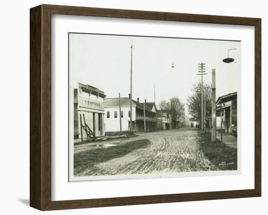 Olympia, Lower Main Street, 1902-Asahel Curtis-Framed Giclee Print