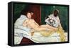 Olympia No.1-Edouard Manet-Framed Stretched Canvas