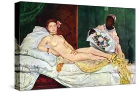 Olympia No.1-Edouard Manet-Stretched Canvas