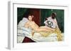 Olympia No.1-Edouard Manet-Framed Art Print