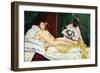 Olympia No.1-Edouard Manet-Framed Premium Giclee Print