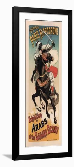 Olympia Paris Hippodrome: Exhibition of Arabs-Theophile Alexandre Steinlen-Framed Art Print