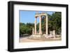 Olympia, Peloponnese, Greece. Ancient Olympia. The Philippeion, 4th century BC. Remains of a cir...-null-Framed Photographic Print