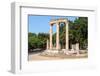 Olympia, Peloponnese, Greece. Ancient Olympia. The Philippeion, 4th century BC. Remains of a cir...-null-Framed Photographic Print