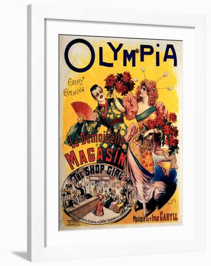 Olympia, The Shop Girl Operette-null-Framed Art Print