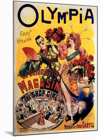 Olympia, The Shop Girl Operette-null-Mounted Art Print