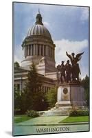 Olympia, Washington, Close-Up View of the New State Capitol Building-Lantern Press-Mounted Art Print