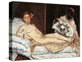 Olympia-Edouard Manet-Stretched Canvas