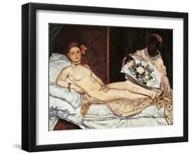 Olympia-Edouard Manet-Framed Giclee Print