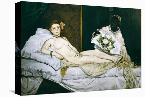 Olympia-Edouard Manet-Stretched Canvas