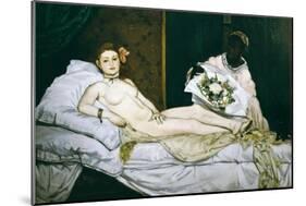 Olympia-Edouard Manet-Mounted Art Print