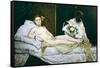 Olympia-Edouard Manet-Framed Stretched Canvas