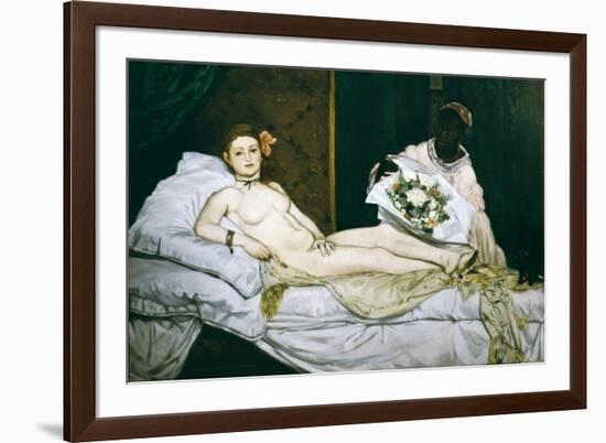 Olympia-Edouard Manet-Framed Premium Giclee Print