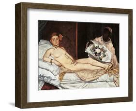 Olympia-Edouard Manet-Framed Art Print