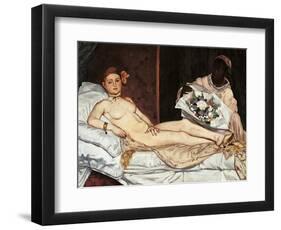 Olympia-Edouard Manet-Framed Art Print