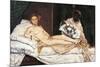 Olympia-Edouard Manet-Mounted Premium Giclee Print