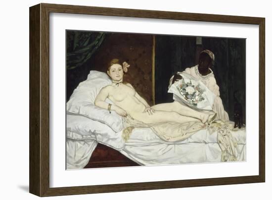 Olympia-Edouard Manet-Framed Giclee Print