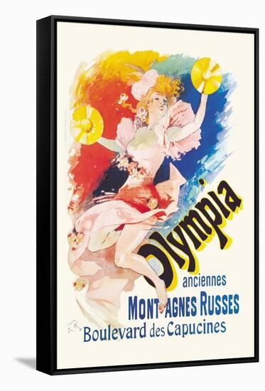 Olympia-Jules Chéret-Framed Stretched Canvas