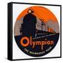 Olympian, the Milwaukee Road: Electrified over the Mountains-null-Framed Stretched Canvas