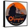 Olympian, the Milwaukee Road: Electrified over the Mountains-null-Framed Stretched Canvas