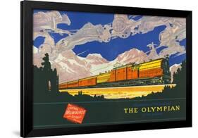 Olympians of the Past and the Olympian of the Present-null-Framed Premium Giclee Print