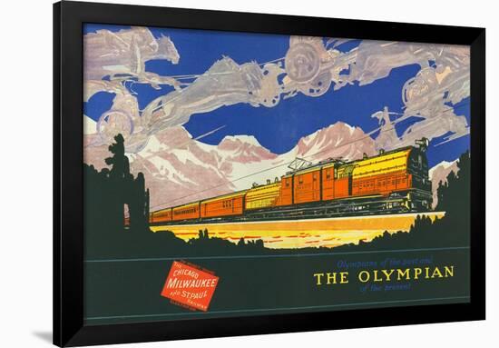 Olympians of the Past and the Olympian of the Present-null-Framed Giclee Print