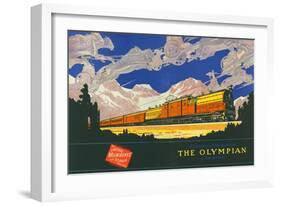 Olympians of the Past and the Olympian of the Present-null-Framed Giclee Print