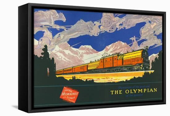 Olympians of the Past and the Olympian of the Present-null-Framed Stretched Canvas