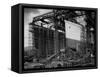 Olympic and Titanic Being Built-null-Framed Stretched Canvas