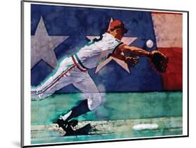 Olympic Baseball-Michael Dudash-Mounted Art Print