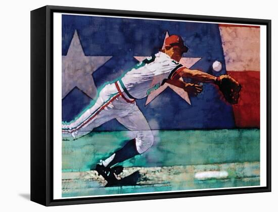 Olympic Baseball-Michael Dudash-Framed Stretched Canvas