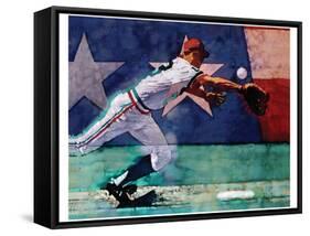 Olympic Baseball-Michael Dudash-Framed Stretched Canvas