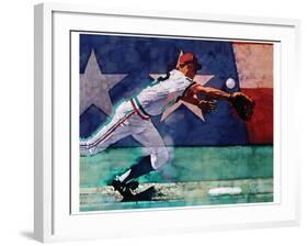 Olympic Baseball-Michael Dudash-Framed Art Print