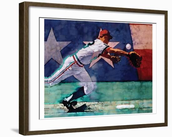 Olympic Baseball-Michael Dudash-Framed Art Print