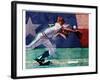 Olympic Baseball-Michael Dudash-Framed Art Print