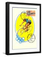 Olympic Bicycling, 1960-null-Framed Art Print