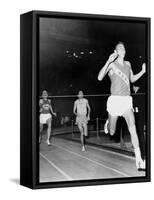 Olympic Champion, Billy Mills, Wins the Three-Mile Run Madison Square Garden, 1965-null-Framed Stretched Canvas