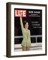 Olympic Charmer Peggy Fleming, February 23, 1968-Art Rickerby-Framed Photographic Print