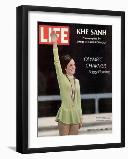 Olympic Charmer Peggy Fleming, February 23, 1968-Art Rickerby-Framed Photographic Print