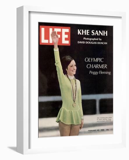 Olympic Charmer Peggy Fleming, February 23, 1968-Art Rickerby-Framed Photographic Print