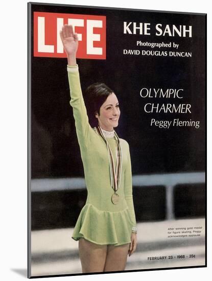 Olympic Charmer Peggy Fleming, February 23, 1968-Art Rickerby-Mounted Photographic Print