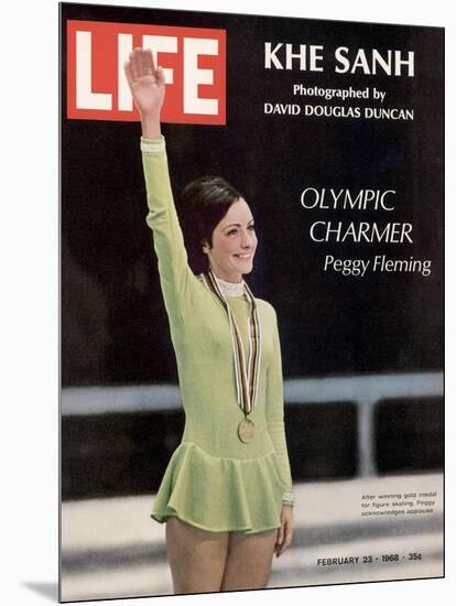 Olympic Charmer Peggy Fleming, February 23, 1968-Art Rickerby-Mounted Photographic Print