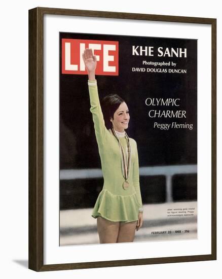 Olympic Charmer Peggy Fleming, February 23, 1968-Art Rickerby-Framed Photographic Print