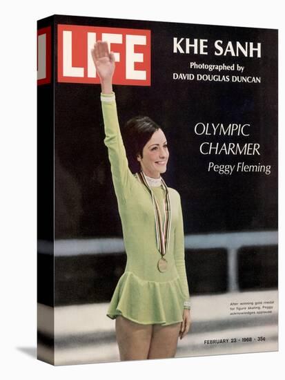 Olympic Charmer Peggy Fleming, February 23, 1968-Art Rickerby-Stretched Canvas
