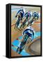 Olympic Cyclists, 2010-Alex Williams-Framed Stretched Canvas