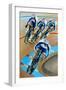 Olympic Cyclists, 2010-Alex Williams-Framed Giclee Print