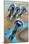 Olympic Cyclists, 2010-Alex Williams-Mounted Giclee Print