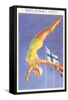 Olympic Diving, Helsinki, Finland, 1952-null-Framed Stretched Canvas