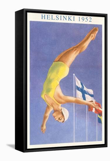 Olympic Diving, Helsinki, Finland, 1952-null-Framed Stretched Canvas